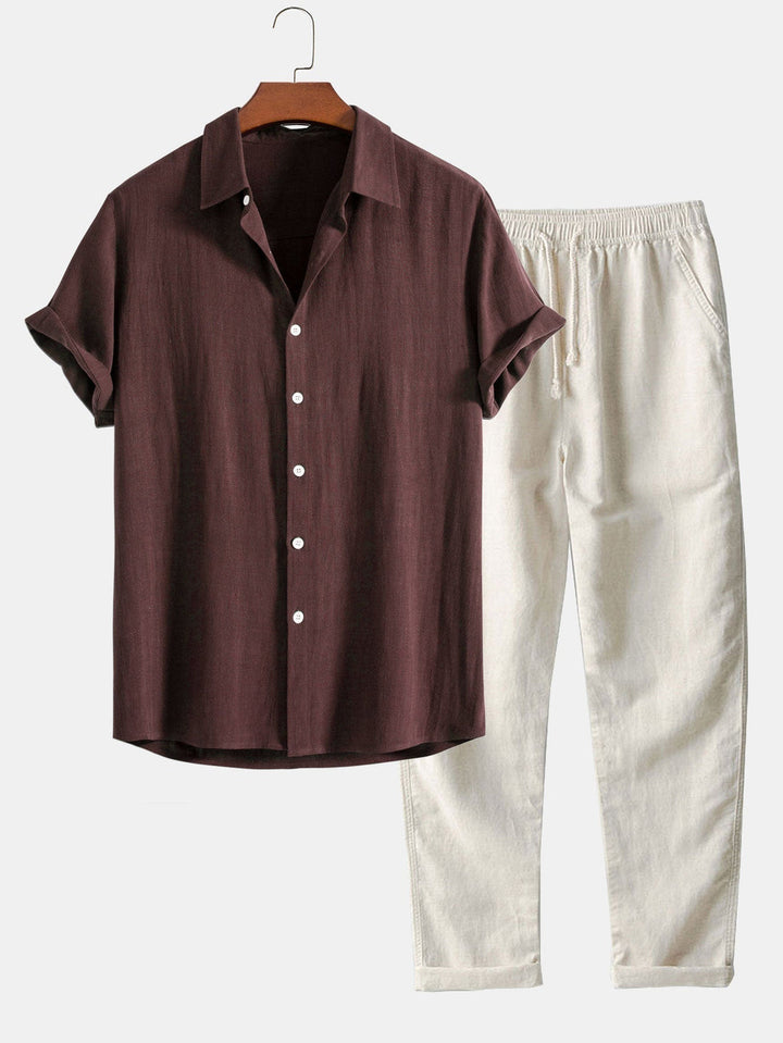 Mark - Casual set with linen pants