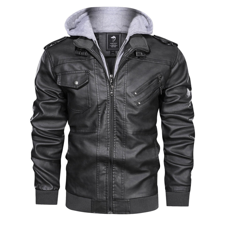 Moritz - Leather Jacket With Hoodie