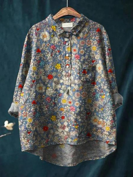 Audrey - Elegant Floral Blouse