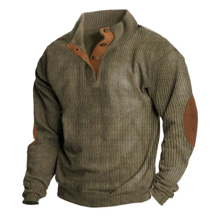 Jan - Men's Ribbed Button Down Sweater