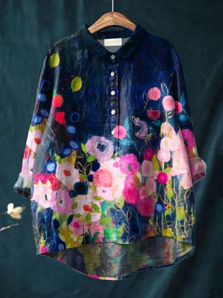 Audrey - Elegant Floral Blouse