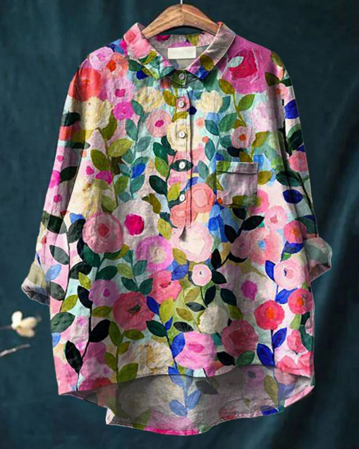 Audrey - Elegant Floral Blouse