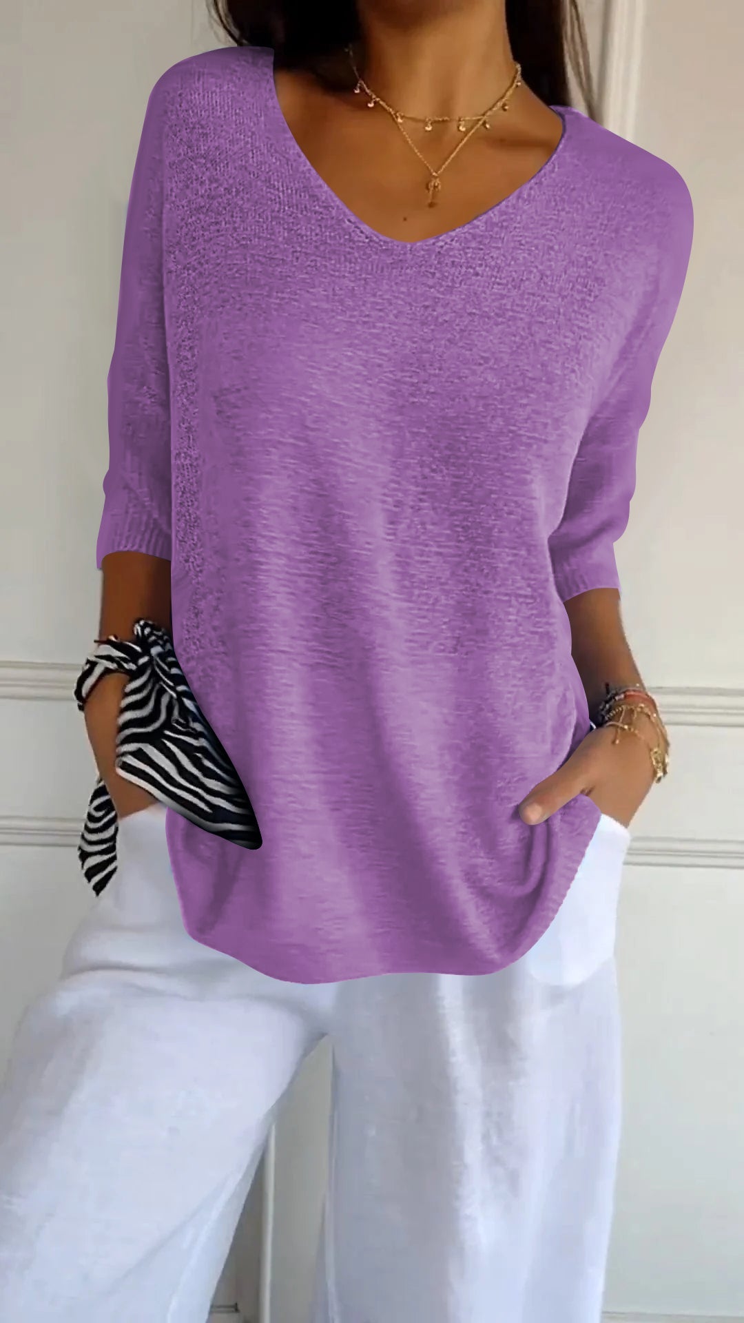 Andrea - Elegant Knitted Shirt