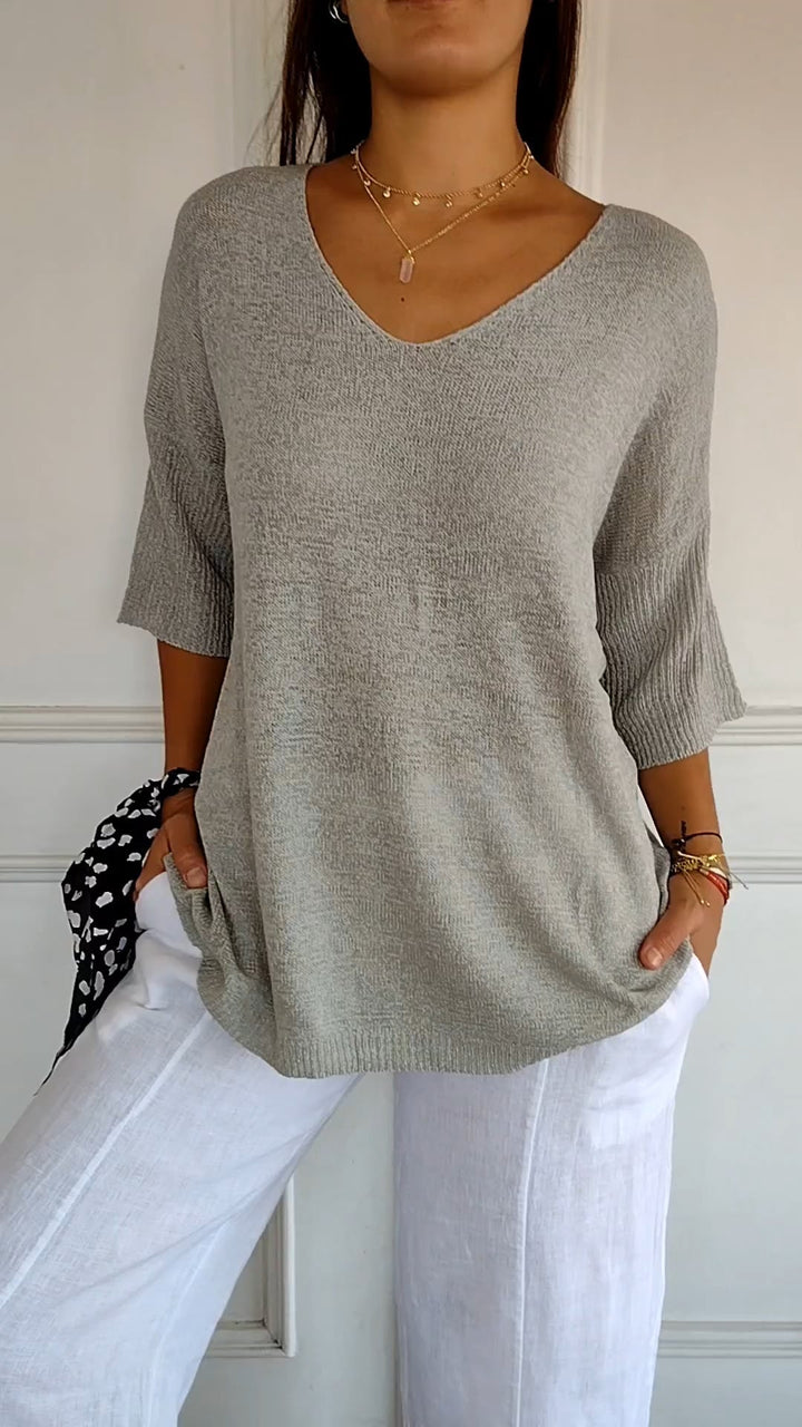 Andrea - Elegant Knitted Shirt