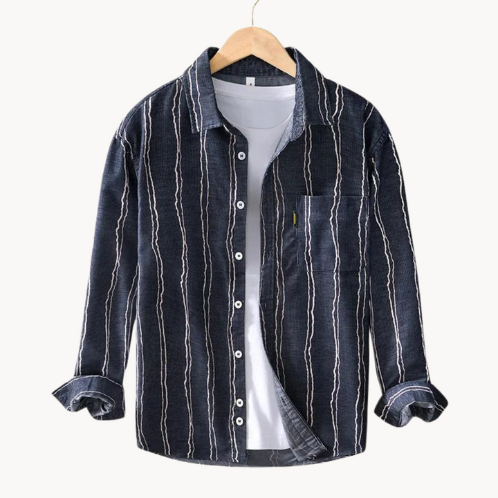 Roger - Stripe Button-Up shirt For Men