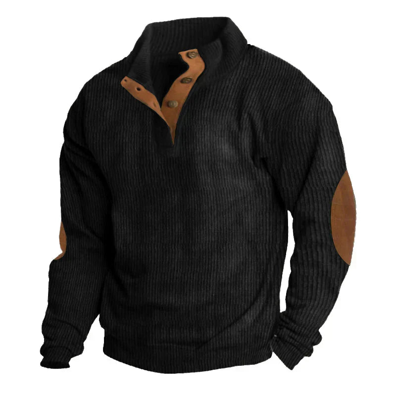 Jan - Men's Ribbed Button Down Sweater