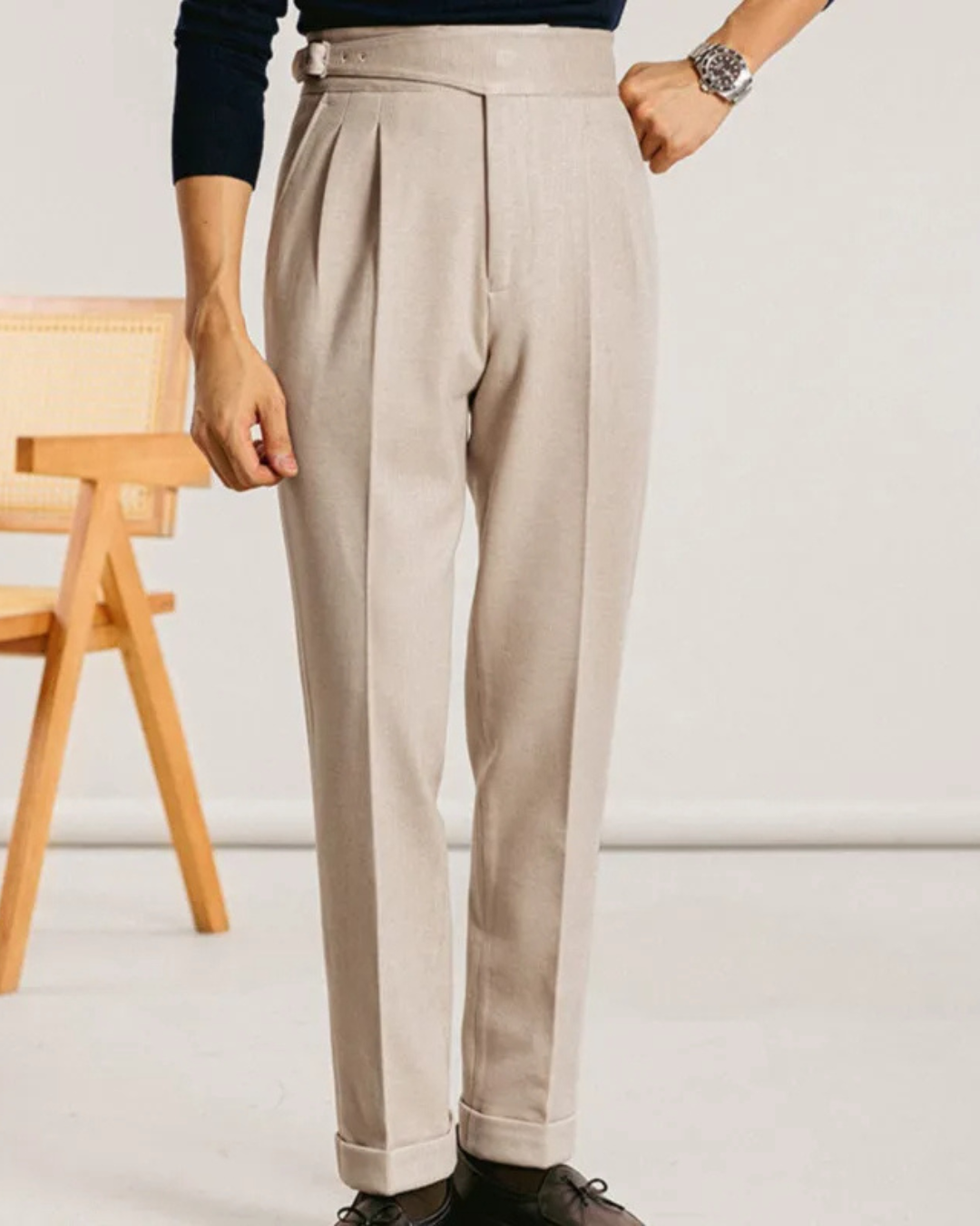 Refina - Timeless High-Waist Trousers