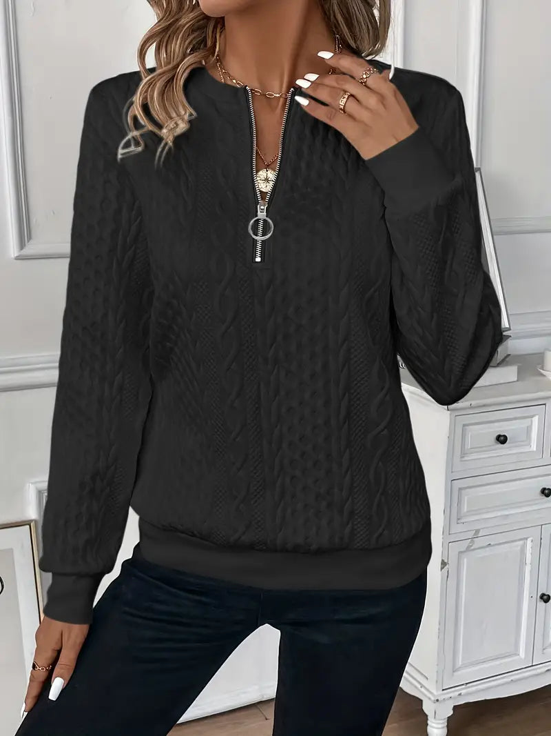 Antonia - Chic Zip-Up Sweater