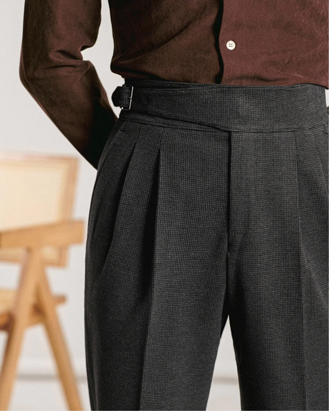 Refina - Timeless High-Waist Trousers