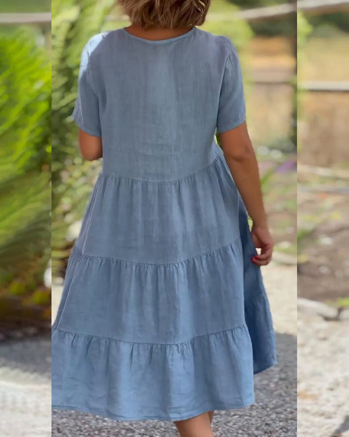 Emilia - Dress In Cotton And Linen