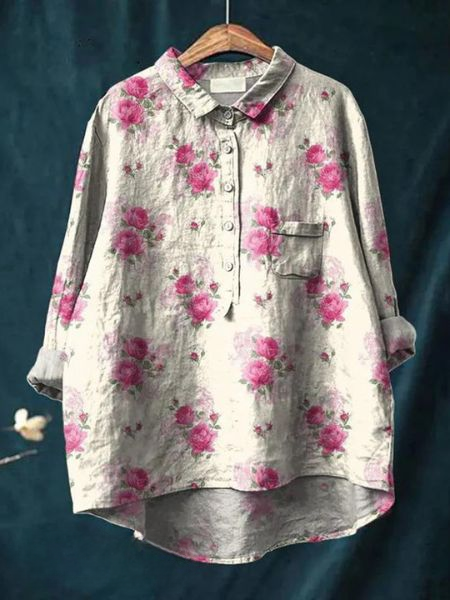 Audrey - Elegant Floral Blouse