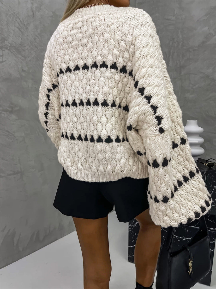 Bethany - Puffer Sleeve Knit Sweater