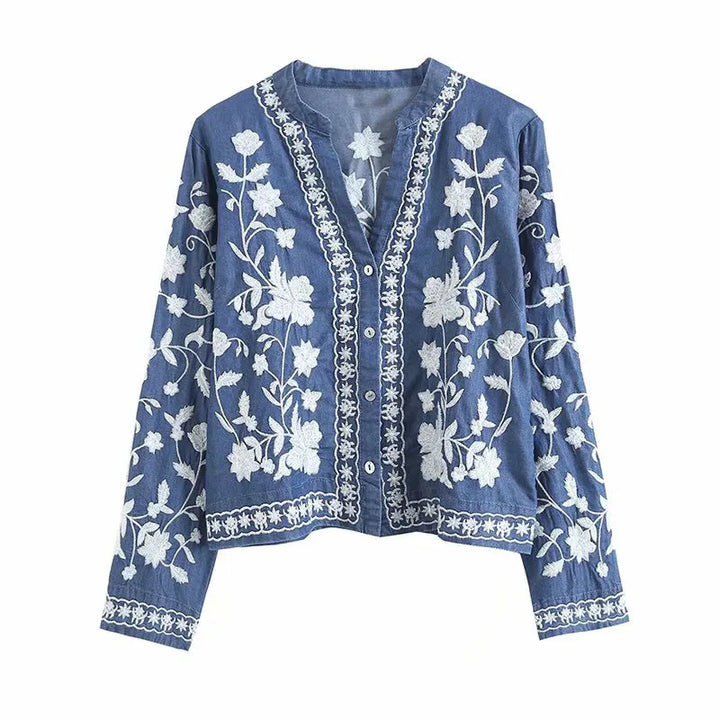 Karla -  Unique Denim Cardigan