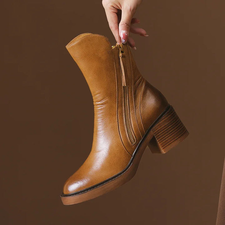 Cassidy - Leather Ankle Boots