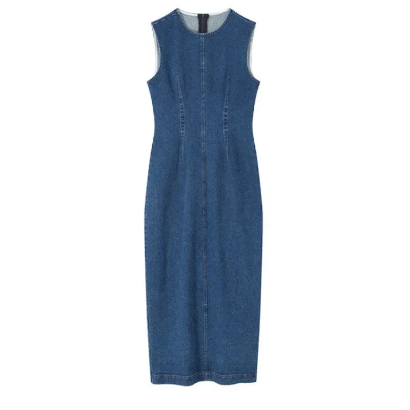 Zevida - Chic Slim Fit Denim Dress