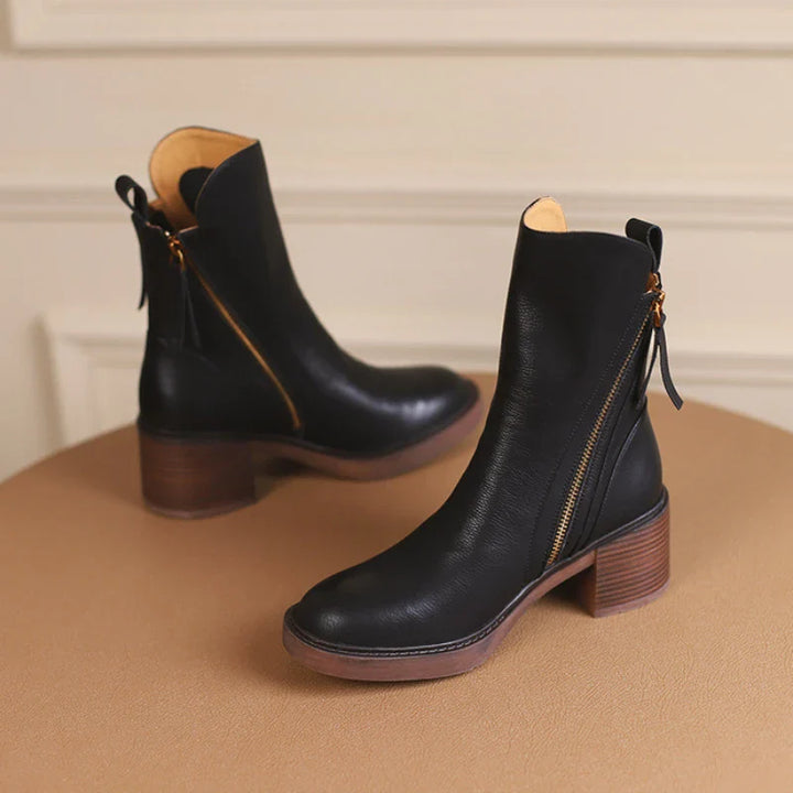 Cassidy - Leather Ankle Boots