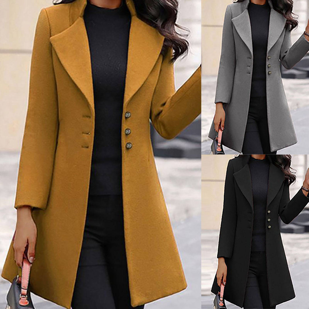 Greta - Elegant Wool Coat Dress