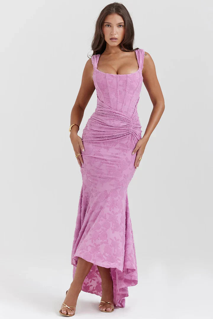 Liora | VelvetBloom Maxi Dress