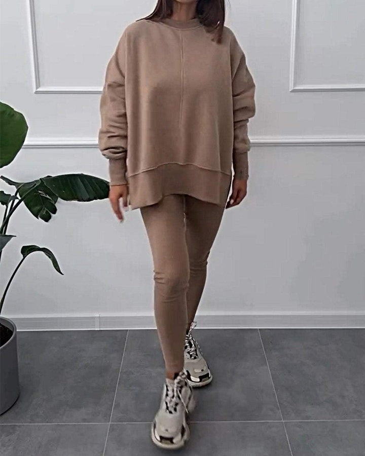 Dagmar - Comfortable Autumn Sweatshirt Set