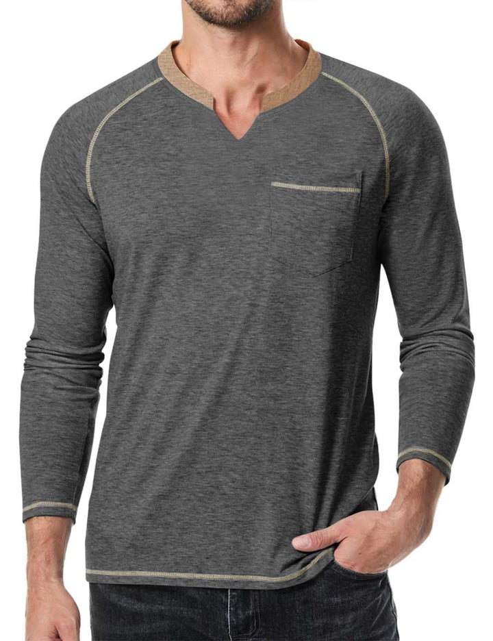 Jonathan - Long Raglan Sleeve T-Shirt For Men