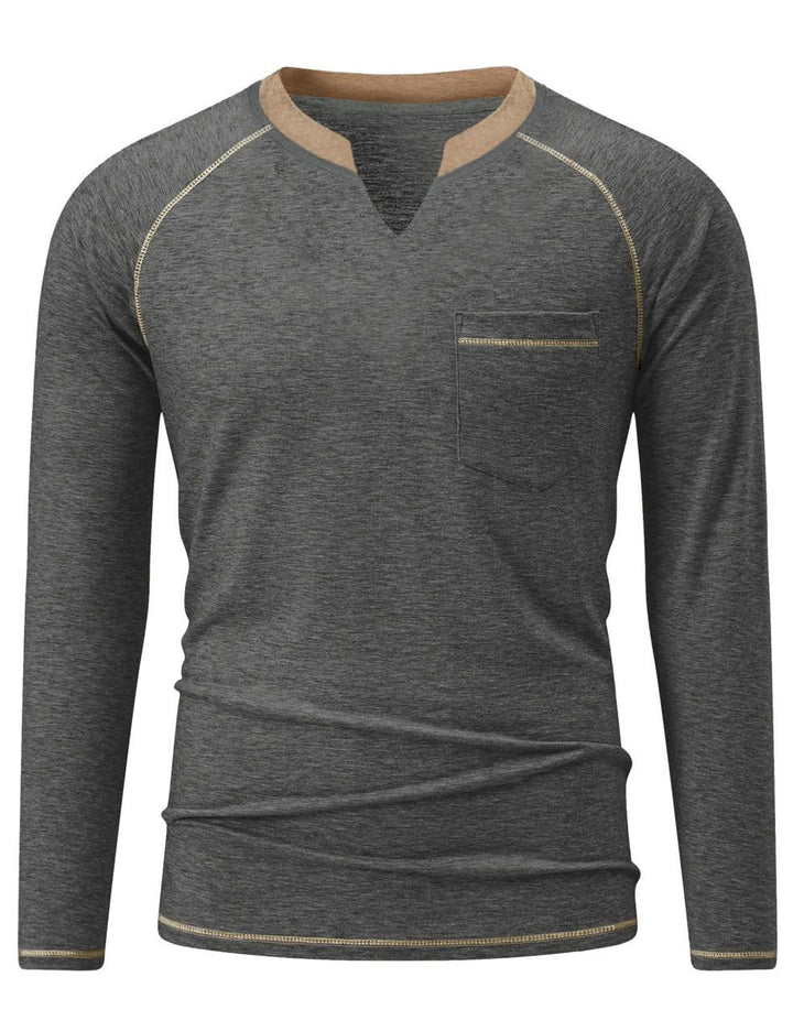 Jonathan - Long Raglan Sleeve T-Shirt For Men