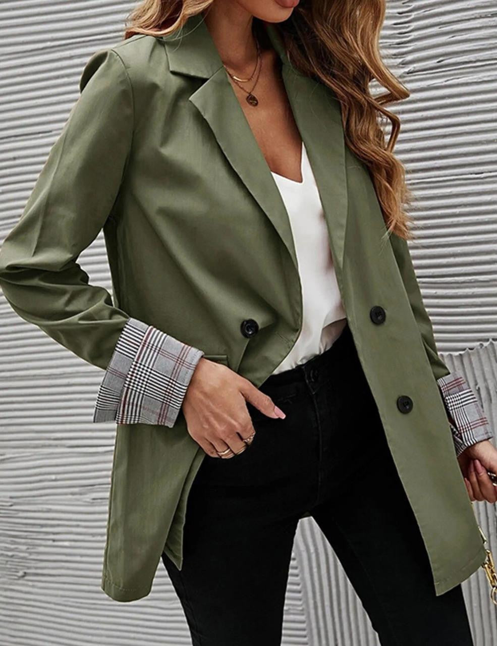 Viktoria - Cuffs Blazer Jacket For Women