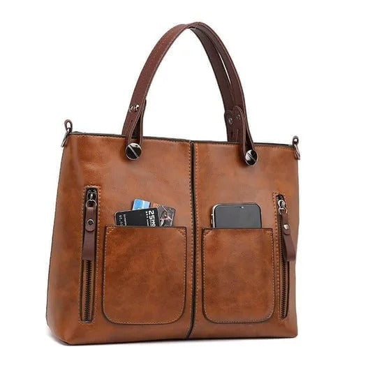 Stefanie - Women's Vintage Leather Shoulder Bag