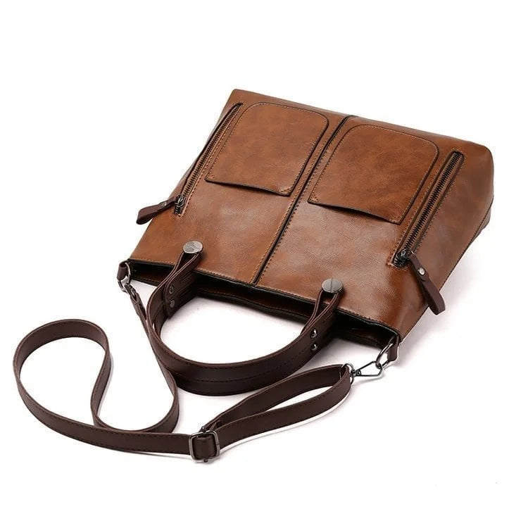 Stefanie - Women's Vintage Leather Shoulder Bag