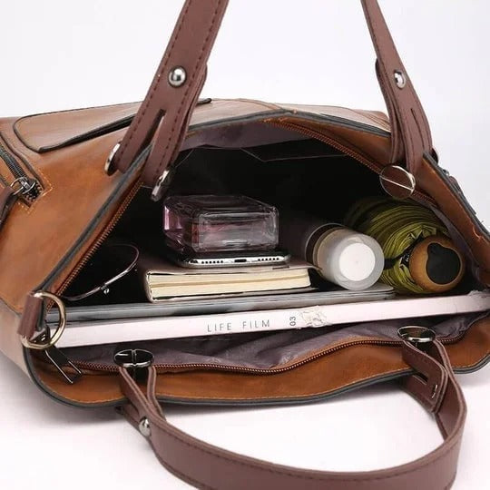 Stefanie - Women's Vintage Leather Shoulder Bag