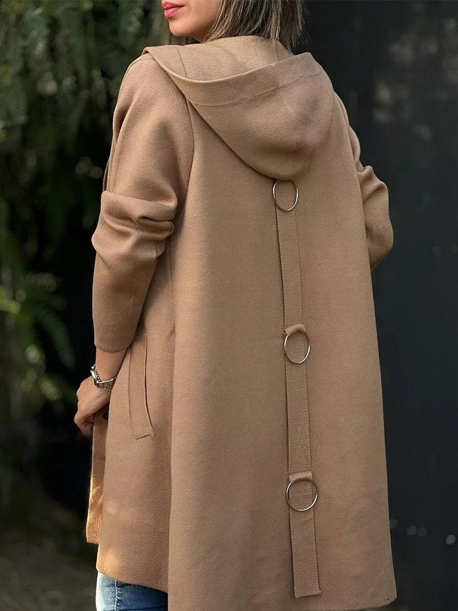 Rosalinde - Women's Solid Color Hooded Cape