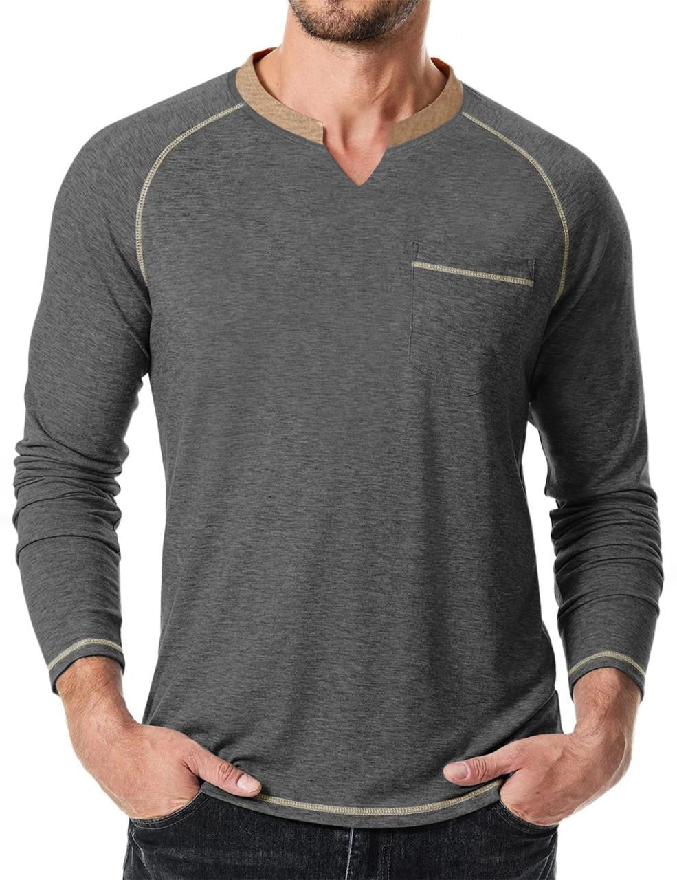 Jonathan - Long Raglan Sleeve T-Shirt For Men