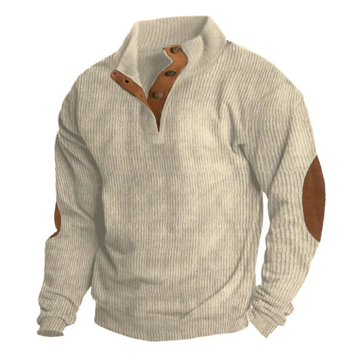 Jan - Men's Ribbed Button Down Sweater