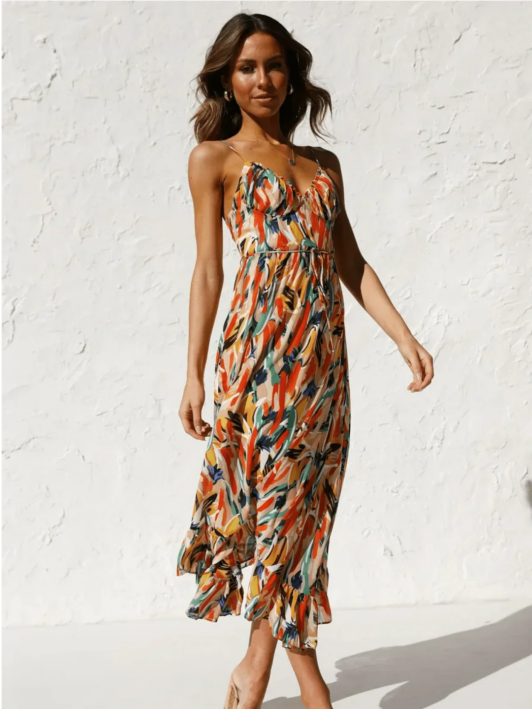 Caoimhe - Colorful Midi Dress