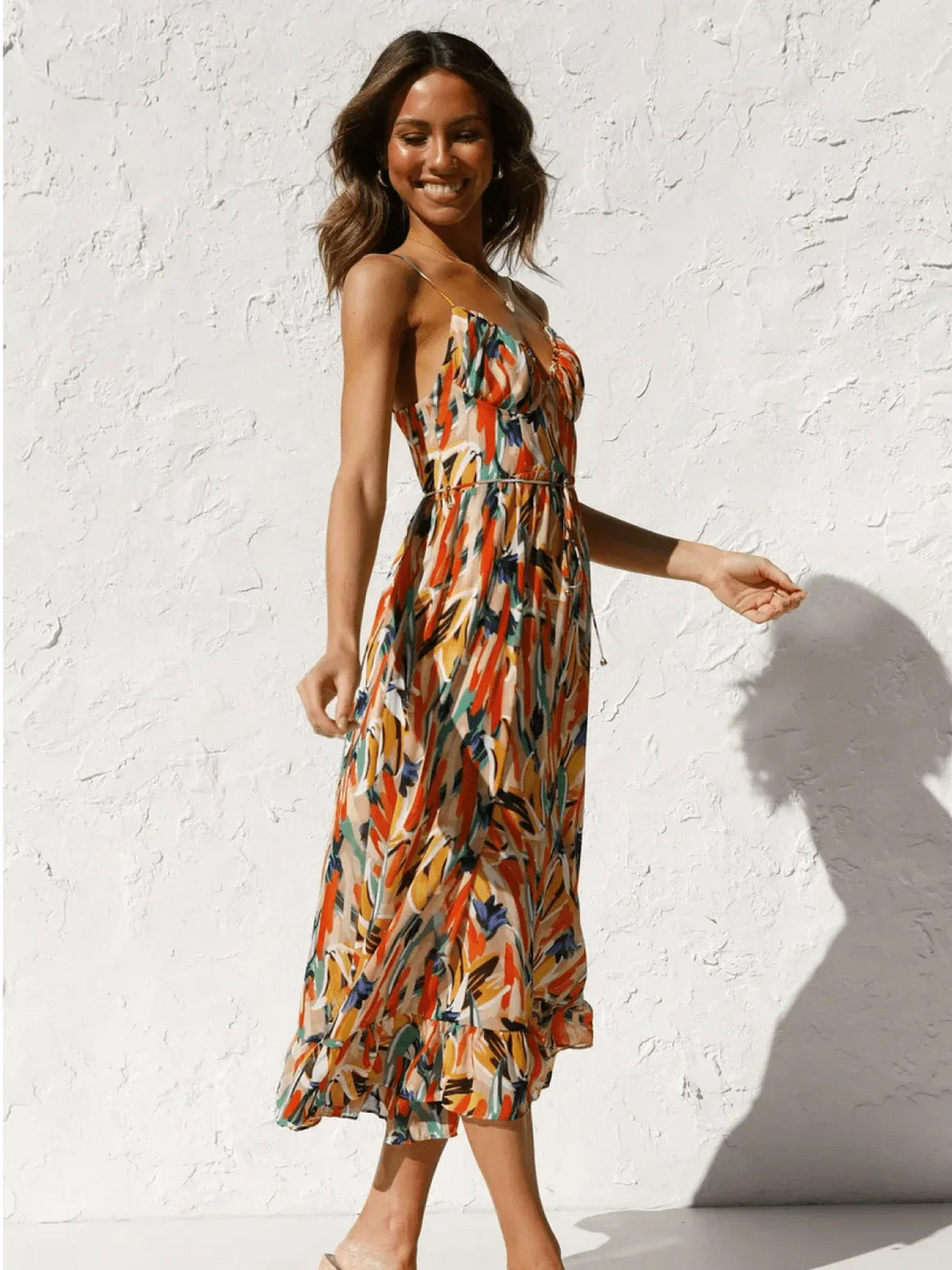 Caoimhe - Colorful Midi Dress