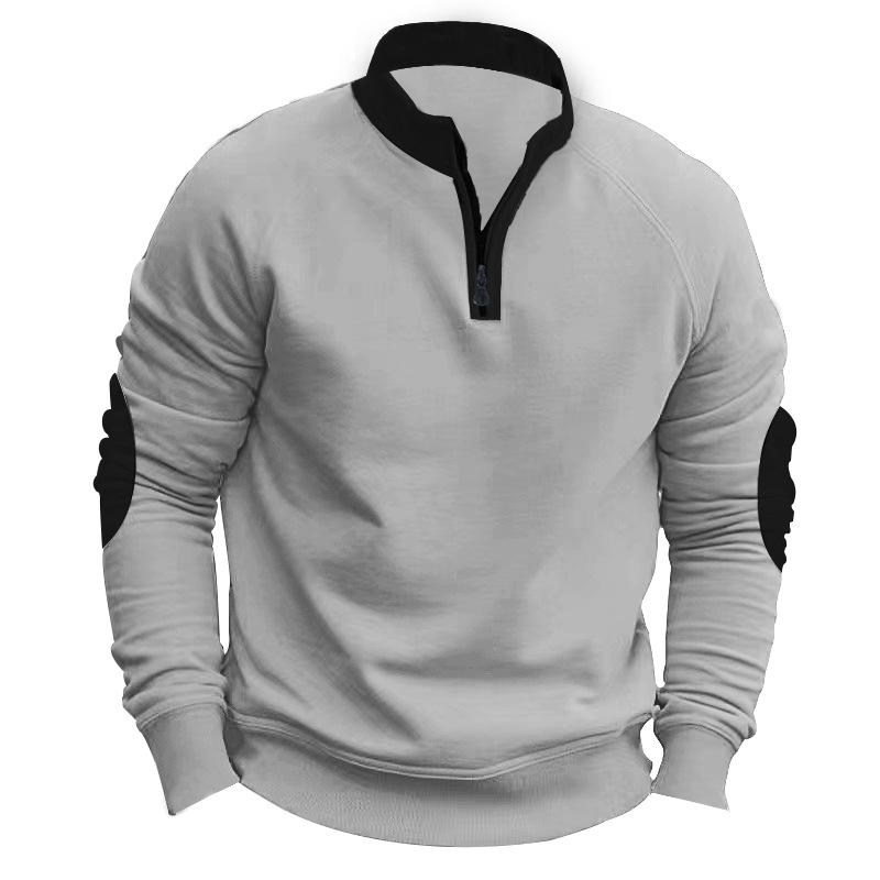 Samuel - Men's Colorblock Zipper Sweatshirt