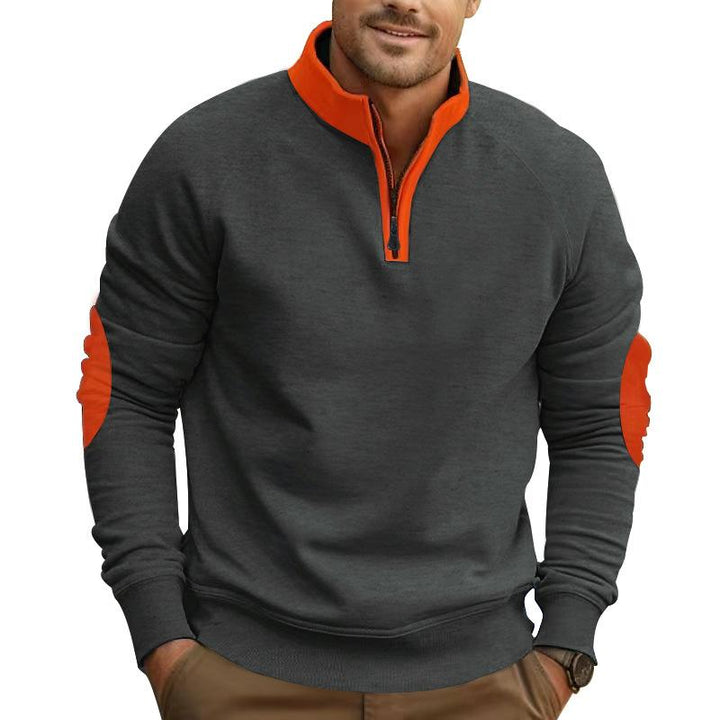 Samuel - Men's Colorblock Zipper Sweatshirt