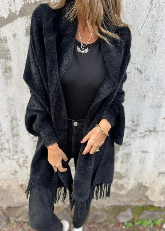 Carmen - Oversized Tassel Shawl Coat