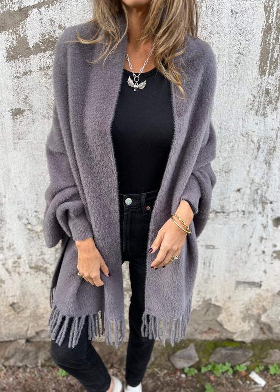 Carmen - Oversized Tassel Shawl Coat