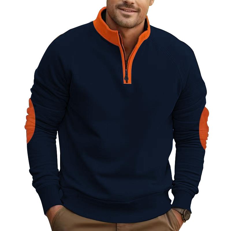 Samuel - Men's Colorblock Zipper Sweatshirt