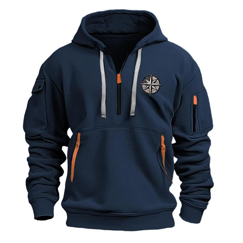 Joshua - Men's Casual Sports Multi-Zip Hoodie