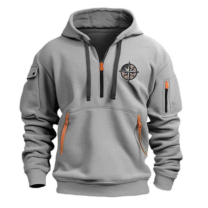 Joshua - Men's Casual Sports Multi-Zip Hoodie